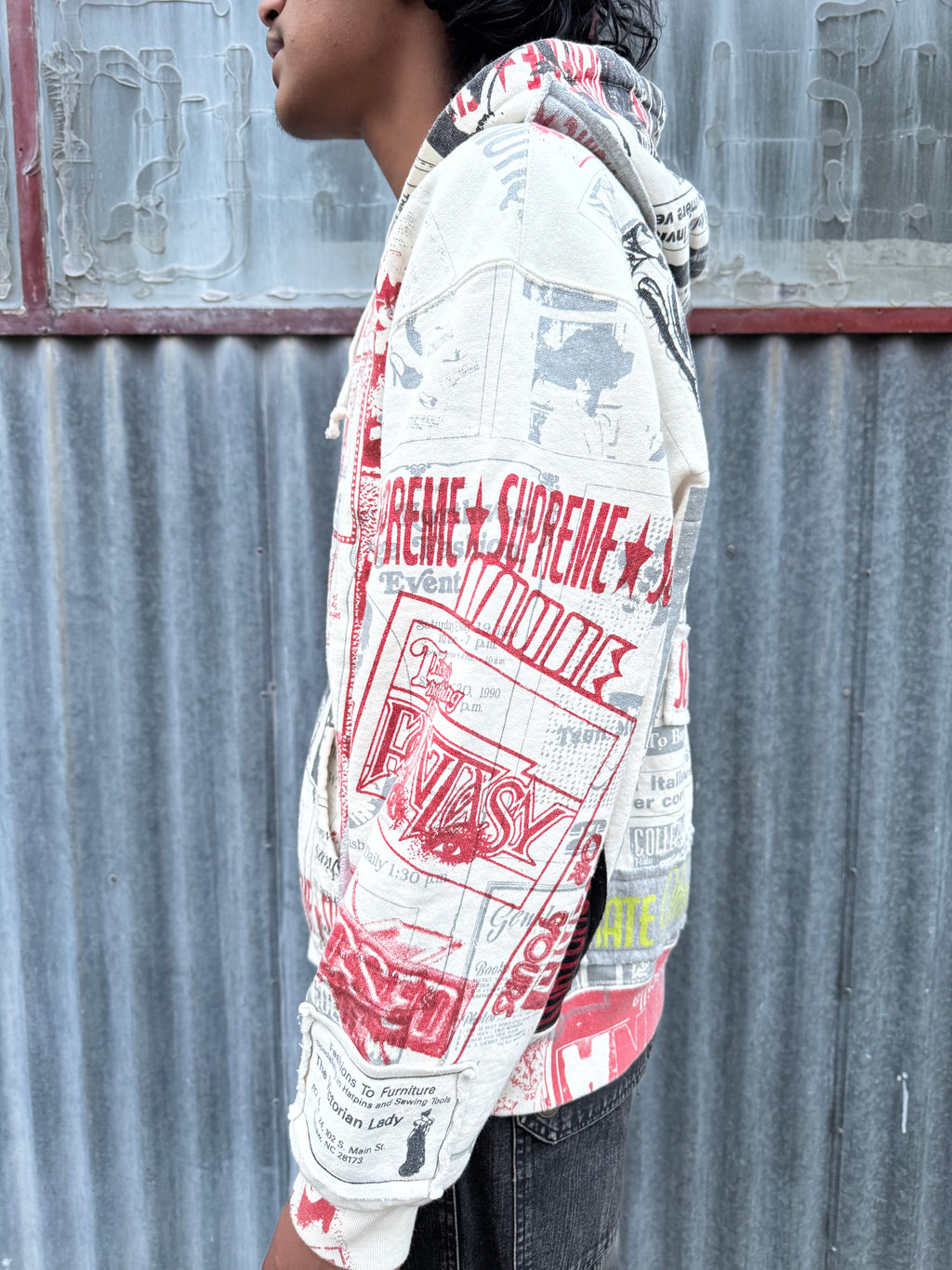 SUPREME COLLAGE ZIP