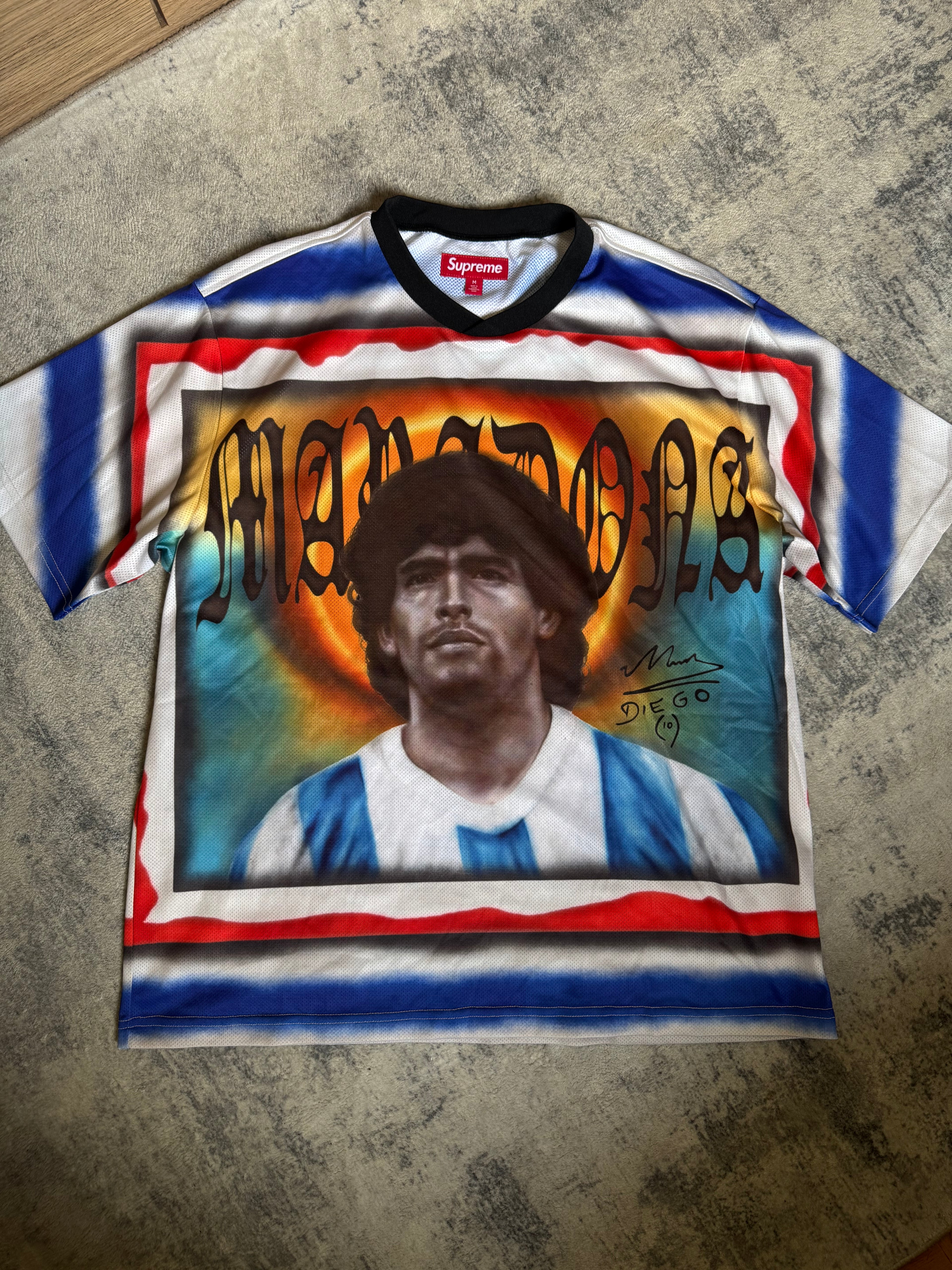 SUPREME MARADONA JERSEY