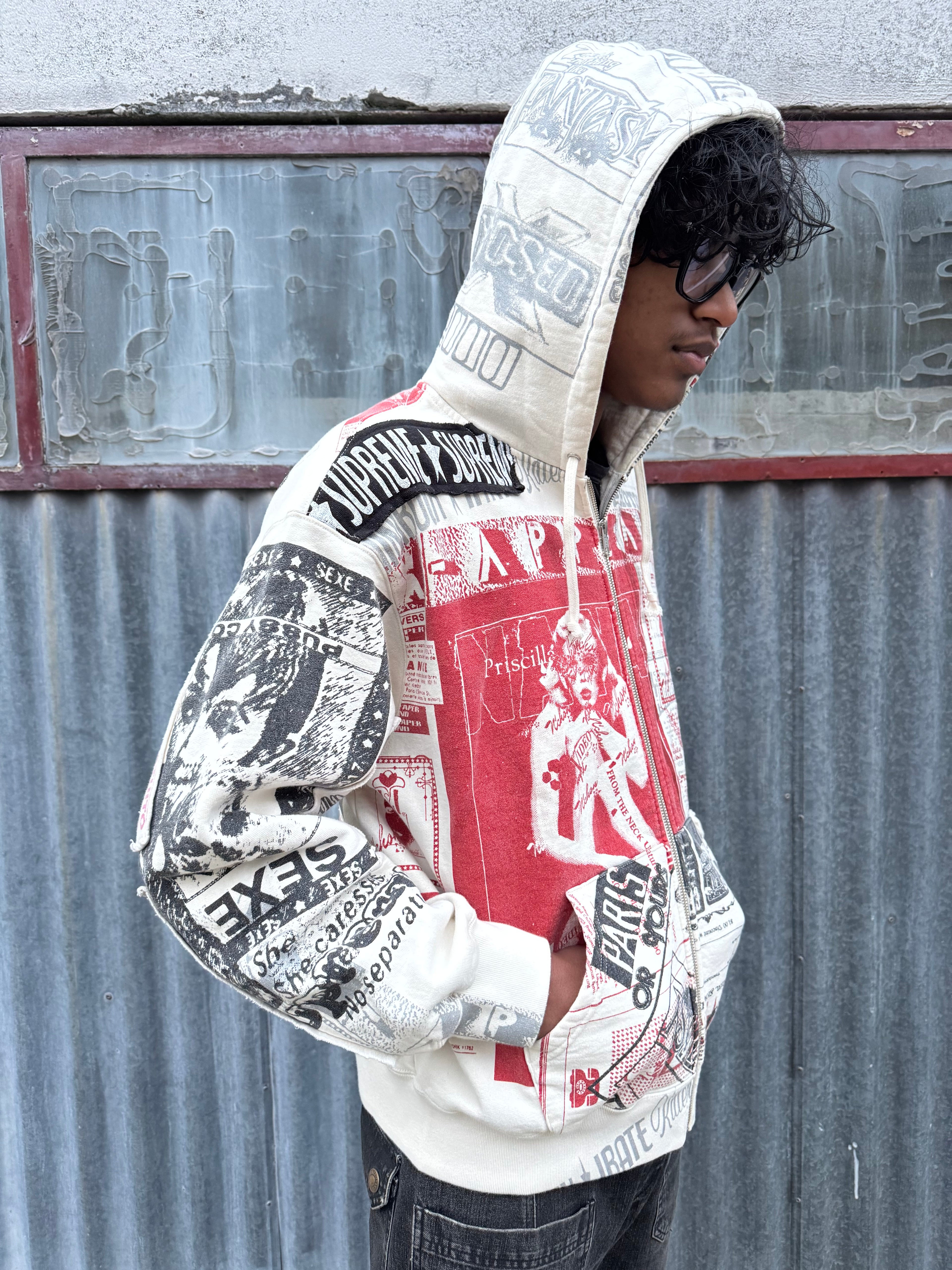 SUPREME COLLAGE ZIP