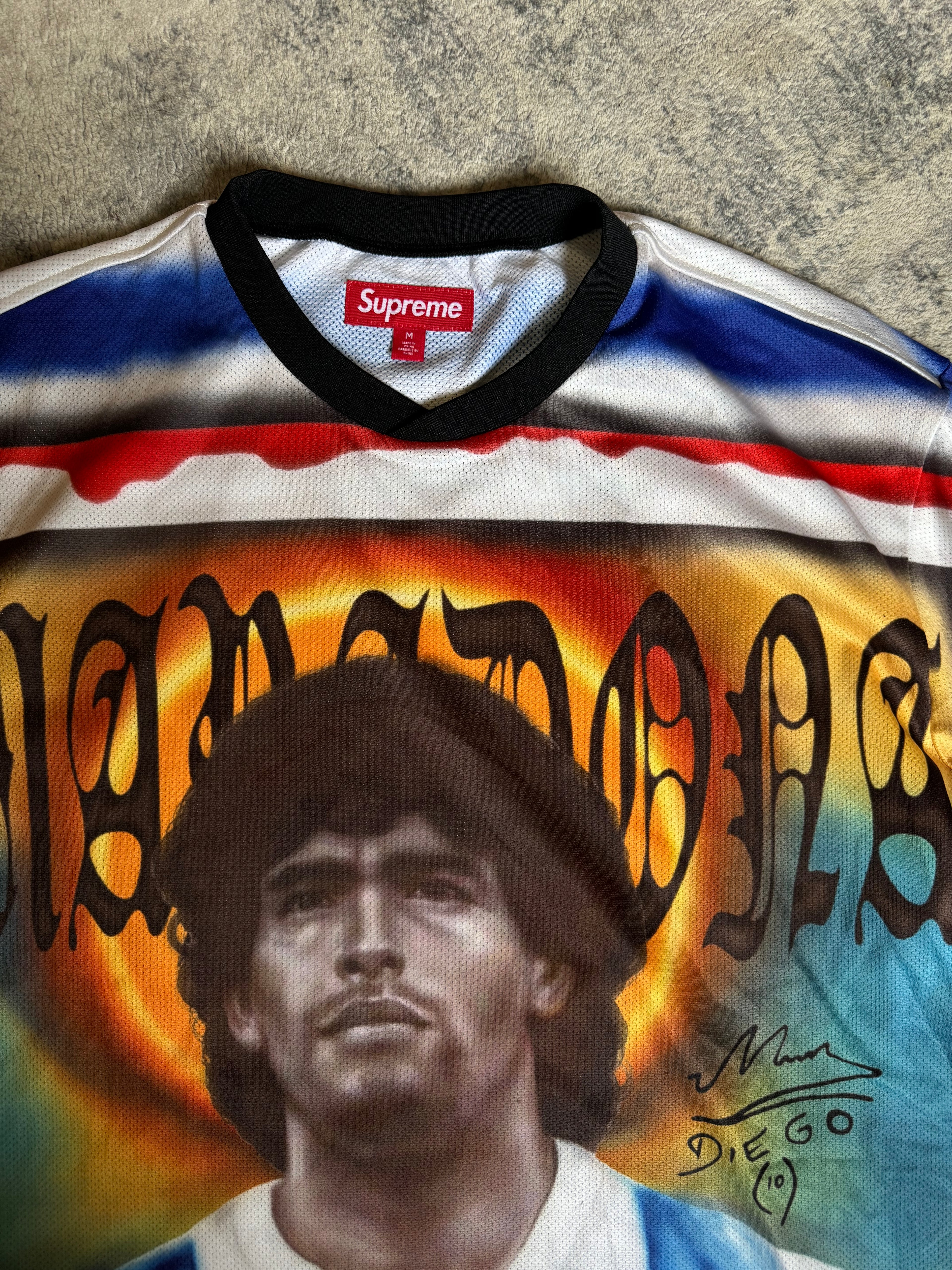 SUPREME MARADONA JERSEY
