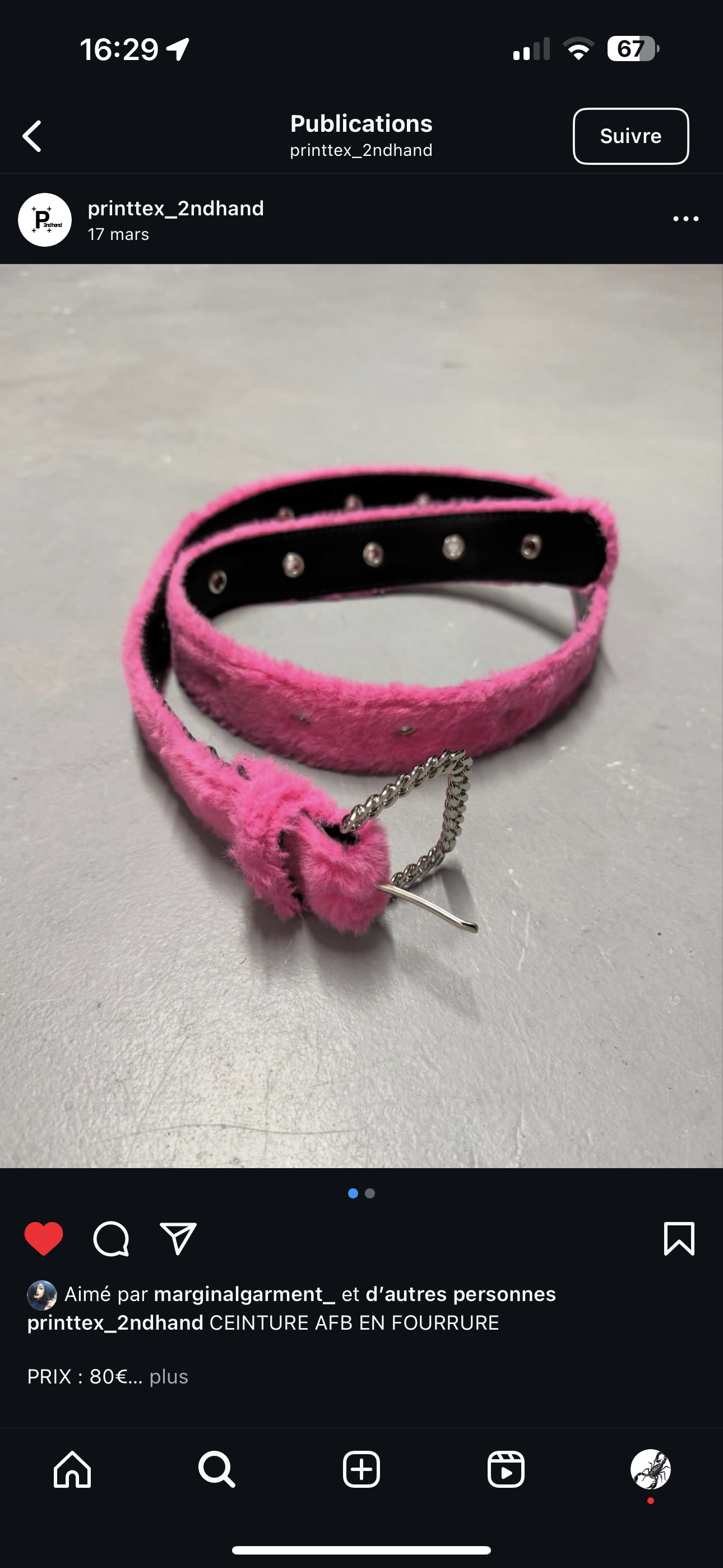 AFB BELT FUR