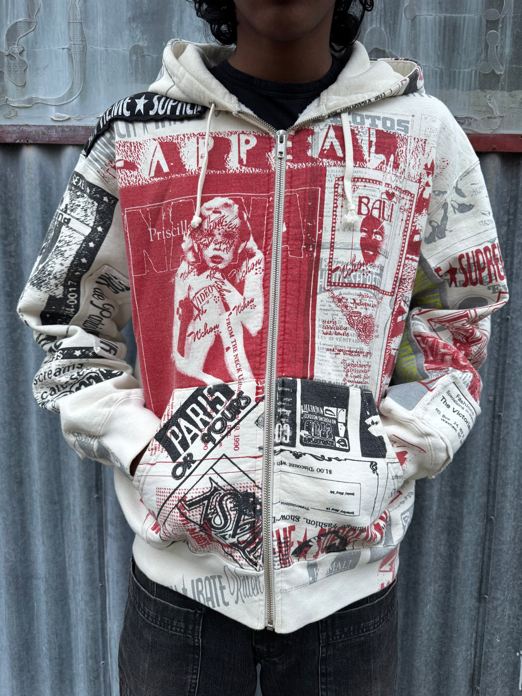 SUPREME COLLAGE ZIP