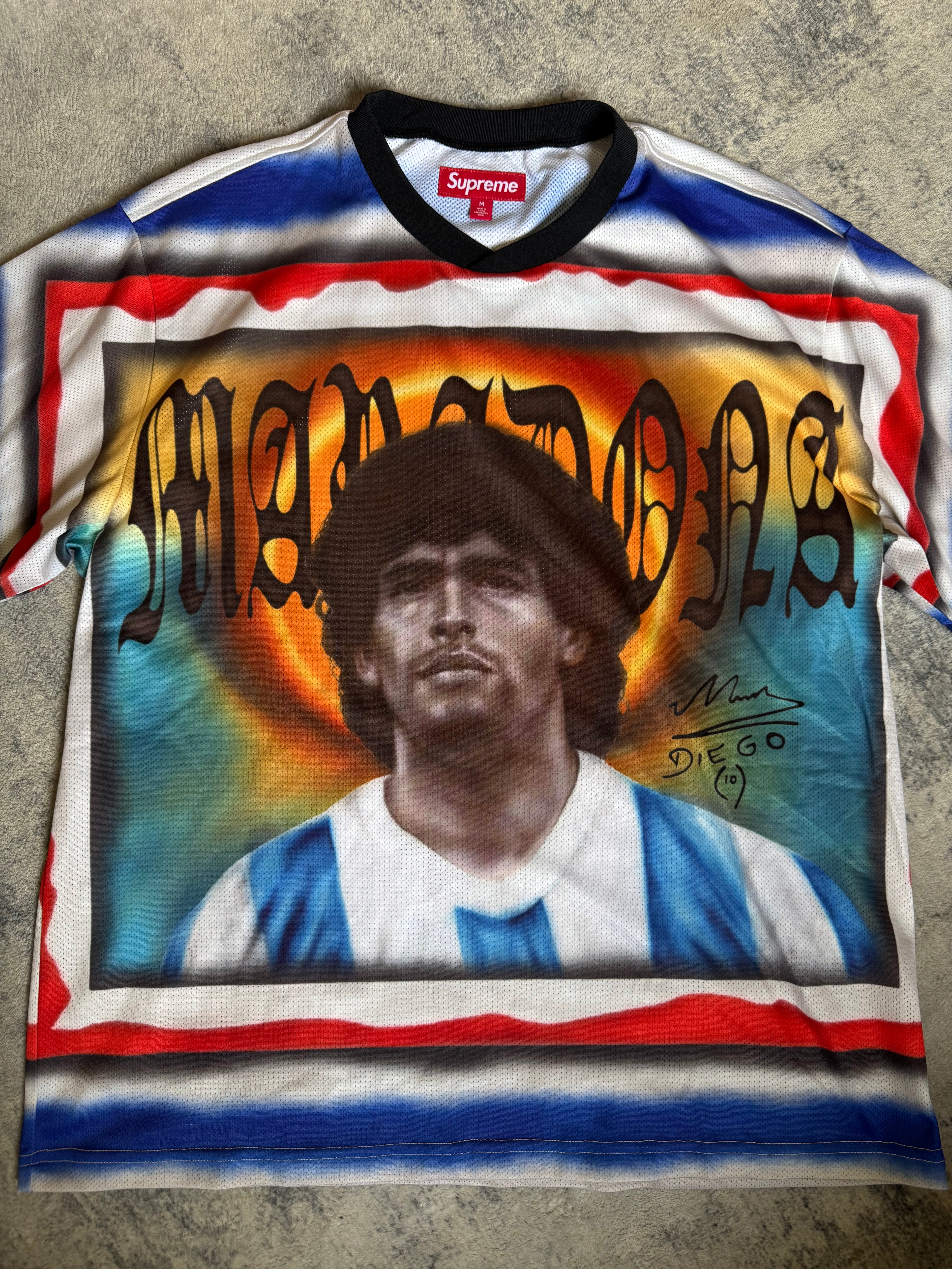 SUPREME MARADONA JERSEY