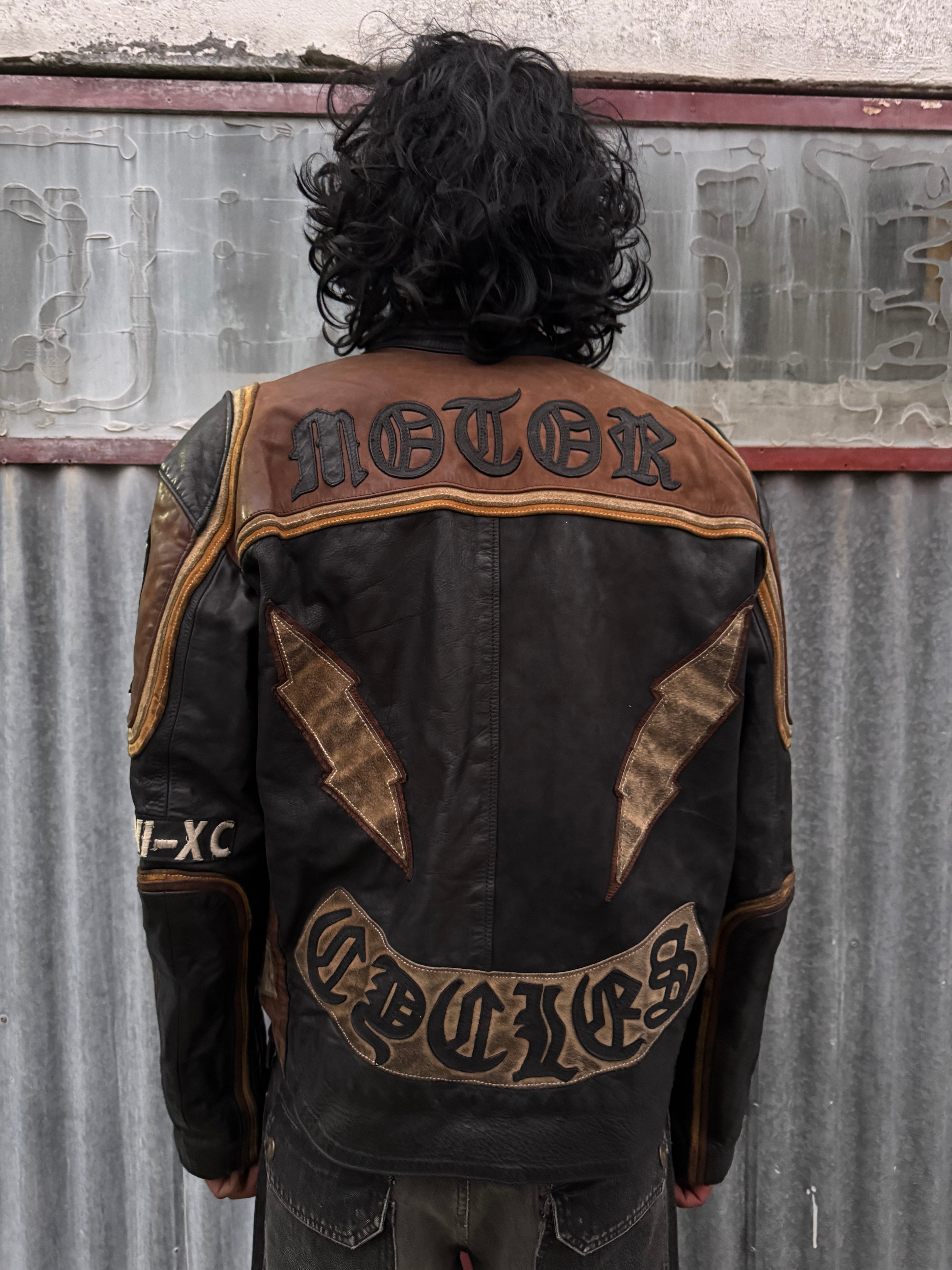LEATHER BIKER JACKET