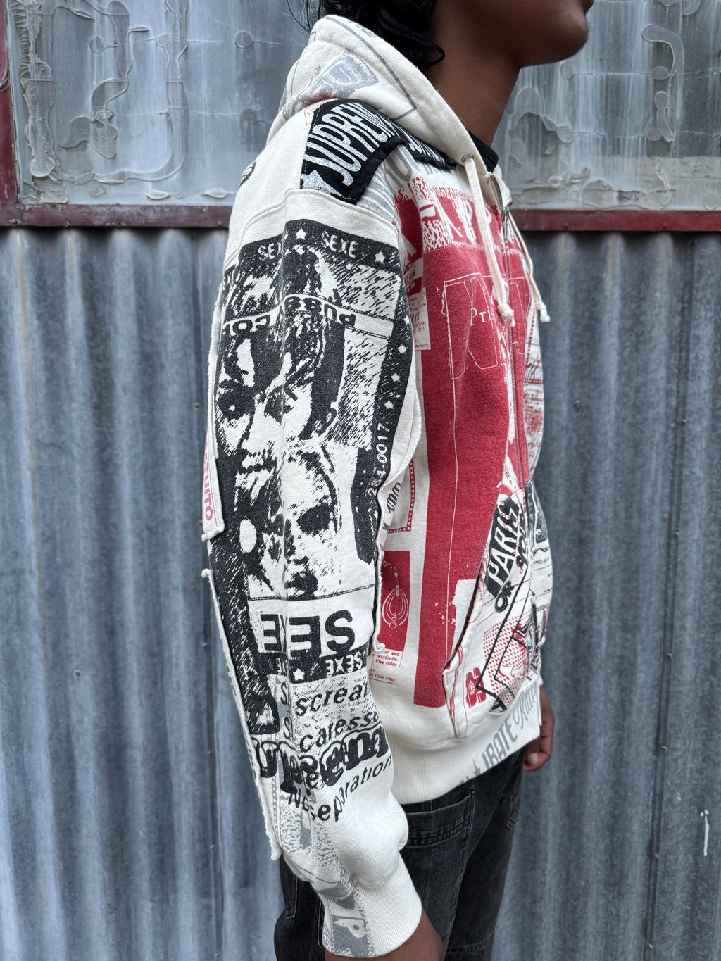 SUPREME COLLAGE ZIP