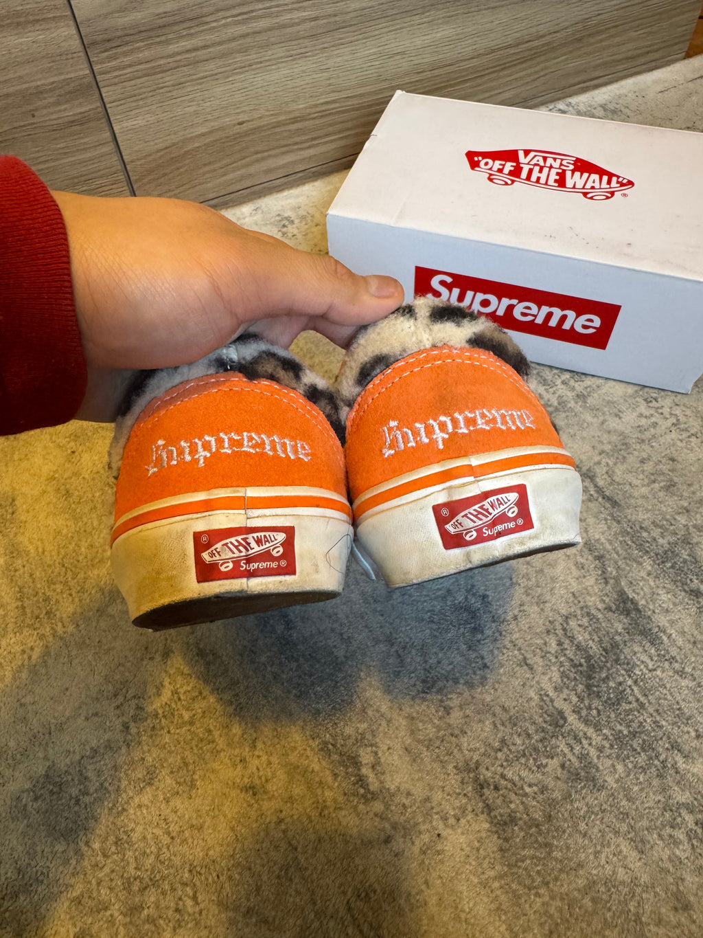 SUPREME VANS LEOPARD