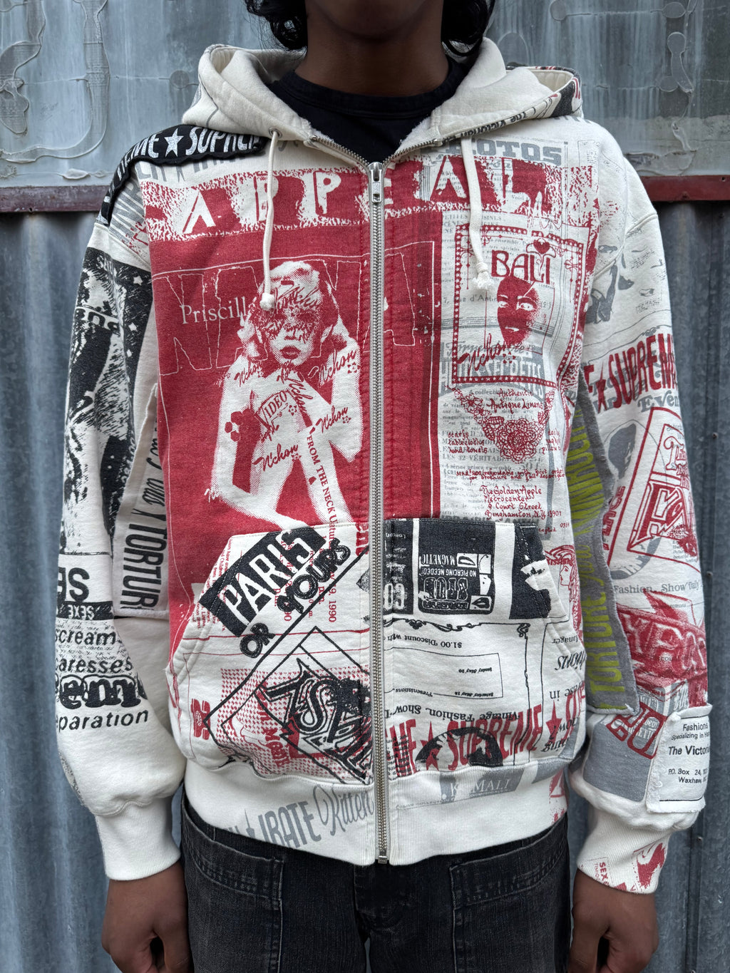 SUPREME COLLAGE ZIP