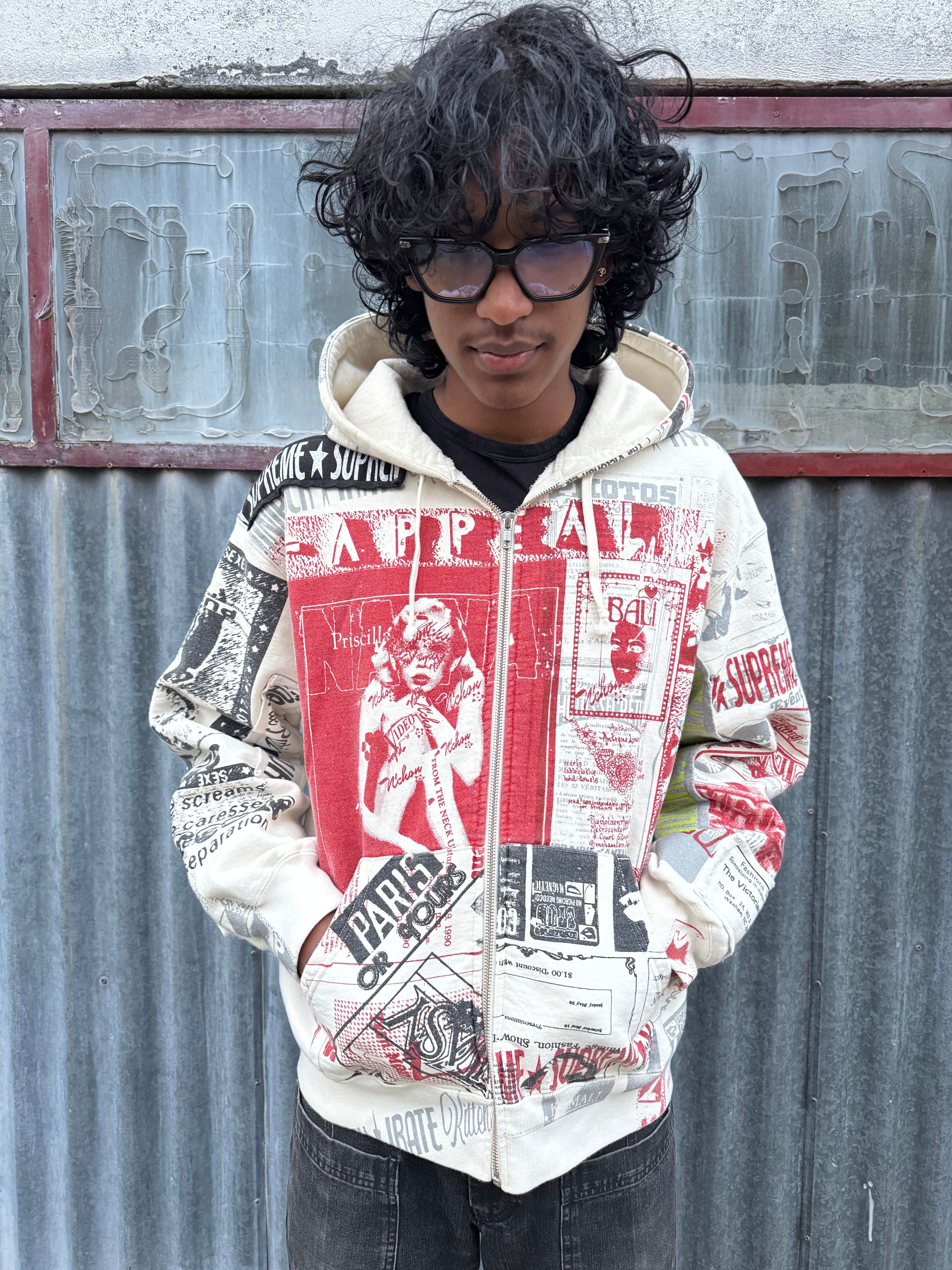 SUPREME COLLAGE ZIP