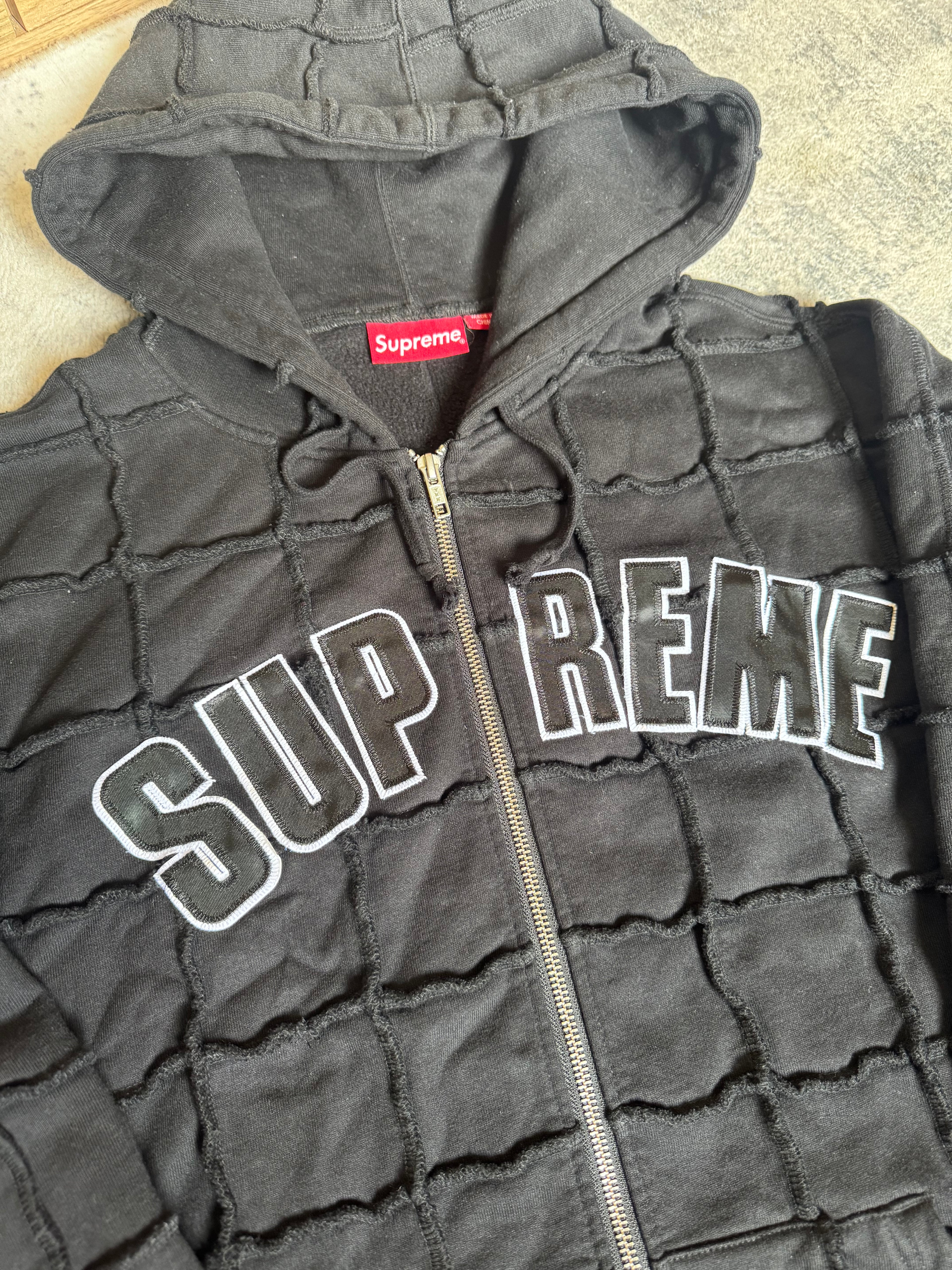 SUPREME PATCHWORK HOODIE